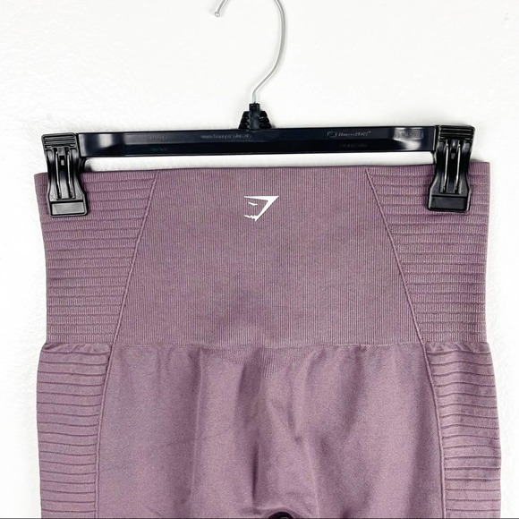 GYMSHARK Purple Plum Energy Seamless High Waisted Perforated Leggings Small - Picture 8 of 8
